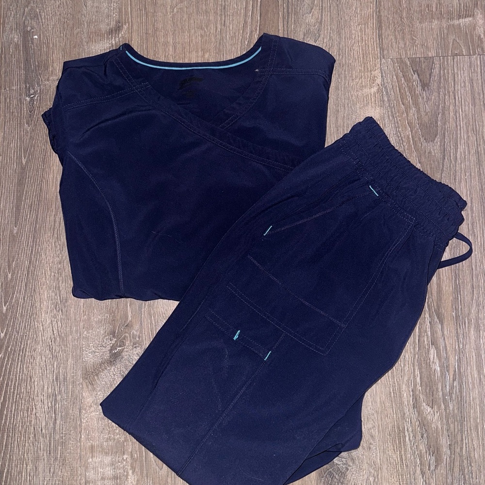 Navy Blue Scrub Set